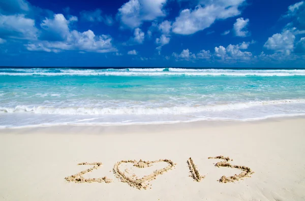 2013 på stranden — Stockfoto