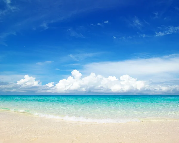 Playa y mar tropical — Foto de Stock