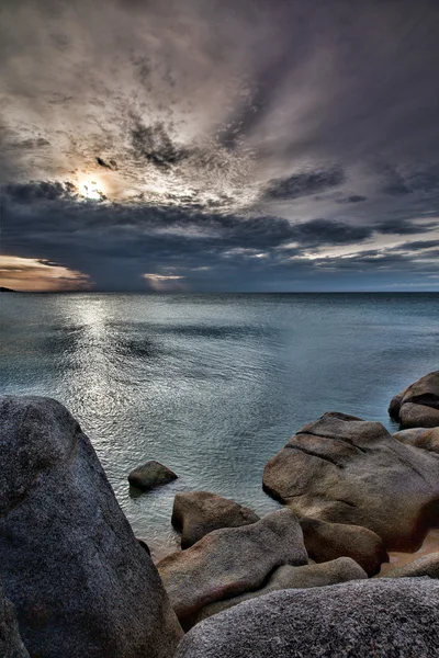 Sonnenuntergang über dem Meer — Stockfoto