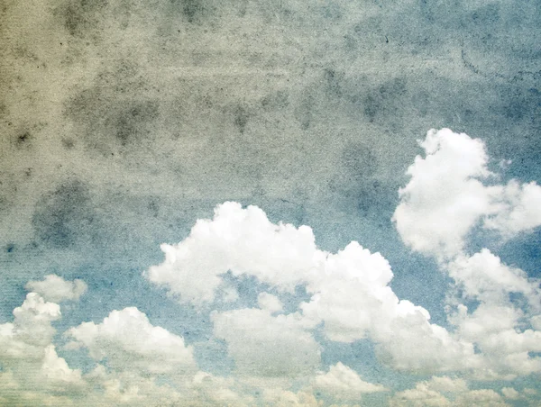 Retro felhős ég — Stock Fotó
