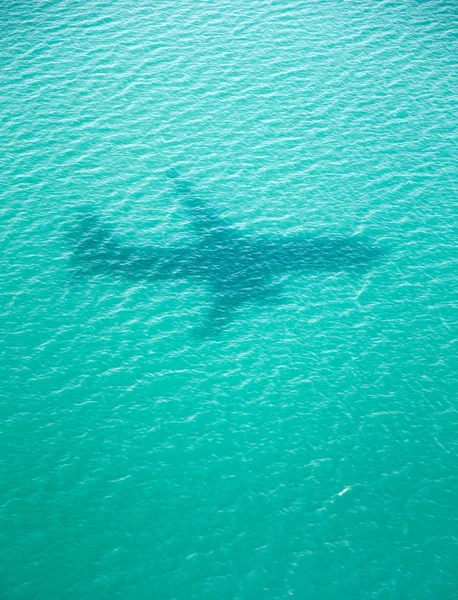 飞机的影子 — 图库照片