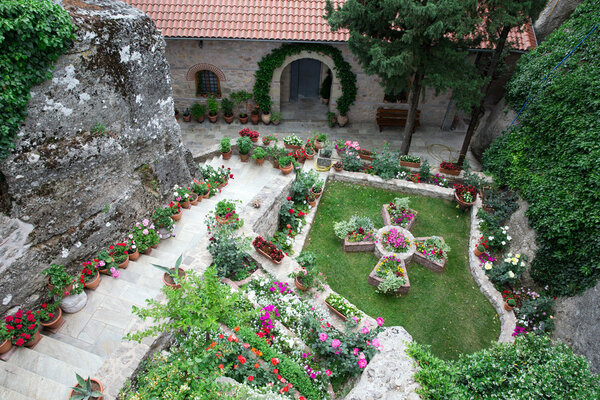 Garden with flowers