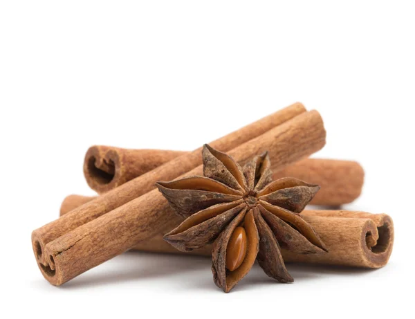 Anise star and cinnamon — Stock Photo, Image