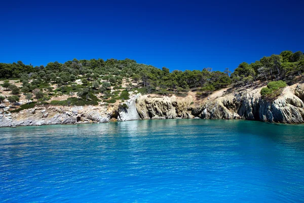 Mar azul en Grecia — Foto de Stock