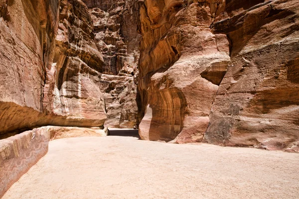 Al-siq, petra, jordan — Stok fotoğraf