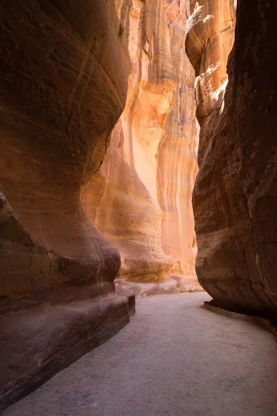 Al-Siq em Petra, Jordânia — Fotografia de Stock