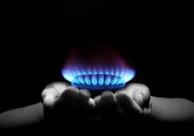 Flames of gas stove clipart