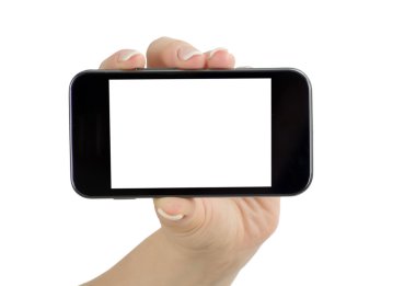 el mobil akıllı telefon tutarak