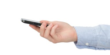 bir el bir cep telefonu tutarak