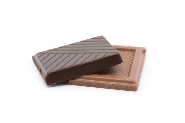 Pedazos de chocolate — Foto de Stock