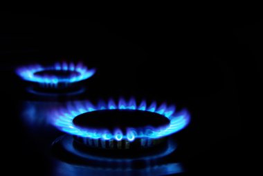 Gaz sobası alevleri