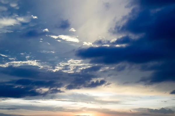 Nuvem Branca Agradável Céu — Fotografia de Stock