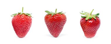 Whit üzerinde izole çilek