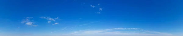 Panorama Ciel Bleu Nuages Blancs Nuage Gonflé Dans Ciel Bleu — Photo