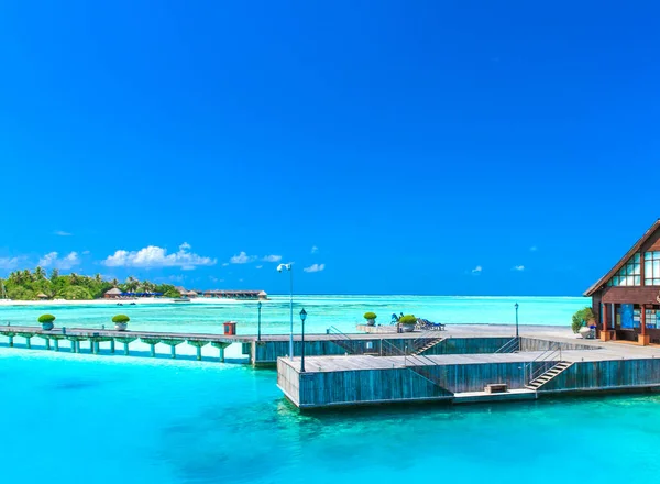 Beach Water Bungalows Maldives — Stock Photo, Image