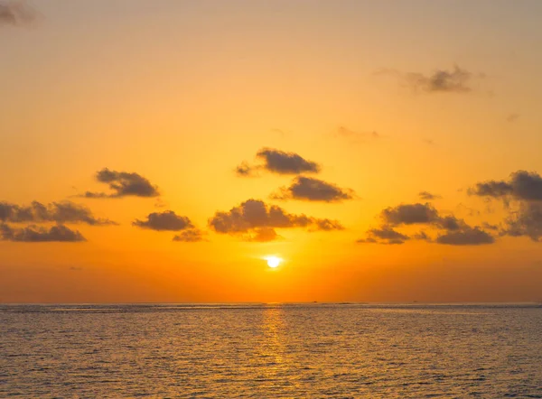 Sunset Sea Maldives — Stock Photo, Image