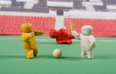 hamuru. Futbol sahnesinde.