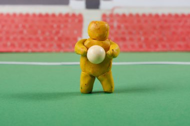 hamuru. Futbol sahnesinde.