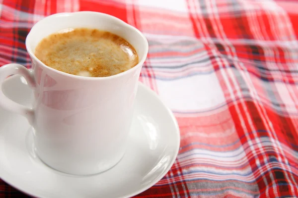 Café em uma mesa de café da manhã — Fotografia de Stock