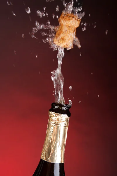 Bliska eksplozja szampana — Zdjęcie stockowe