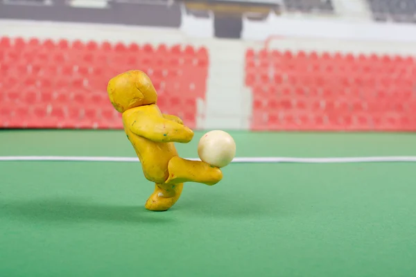 Plasticina. Cena de futebol . — Fotografia de Stock