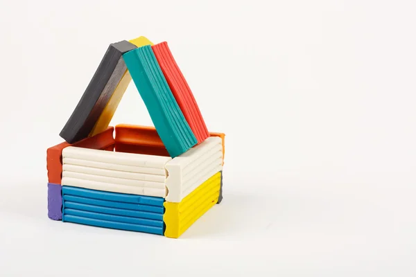 House out of plasticine — Stock Photo, Image