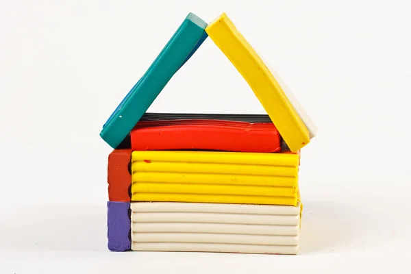 House out of plasticine — Stock Photo, Image