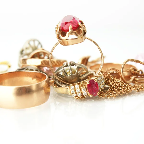 Joyas de oro — Foto de Stock