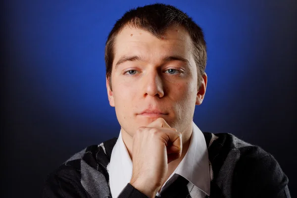 Thoughtful businessman — Stock Photo, Image