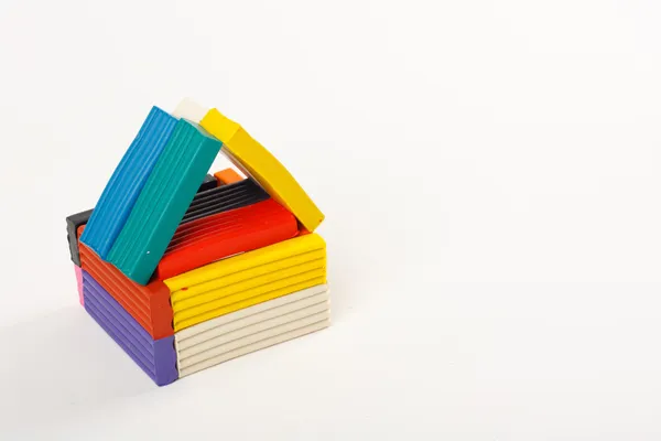 House out of plasticine — Stock Photo, Image