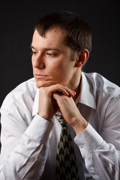 Young businessman thinking Stock Picture