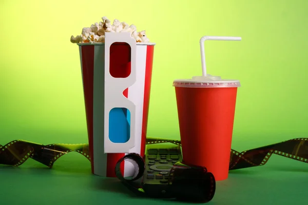 Secchio pieno di popcorn — Foto Stock