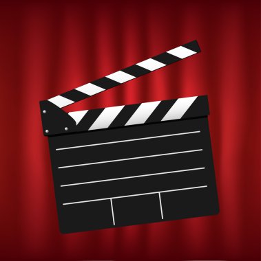 Film clapper tahta perde karşı
