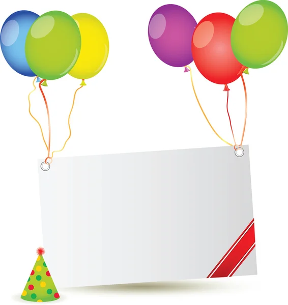 Tarjeta de cumpleaños feliz — Vector de stock