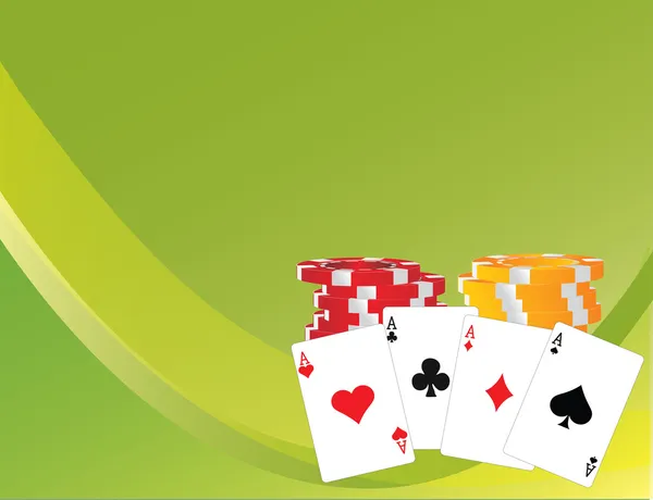 Pokerachtergrond — Stockvector