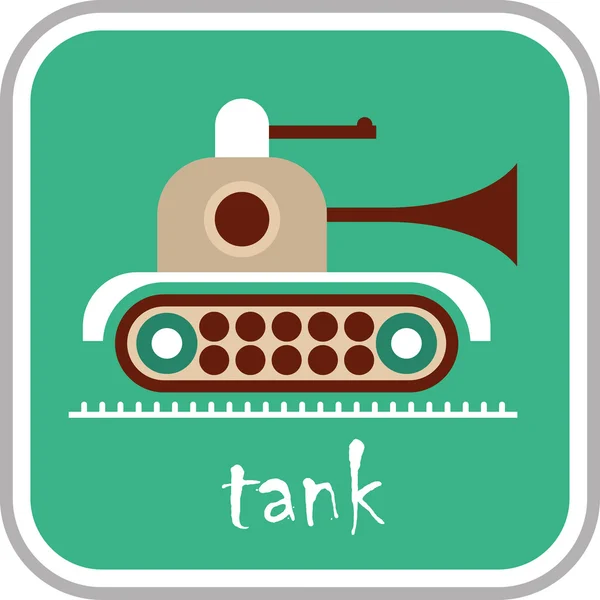 Tank - icône vectorielle — Image vectorielle