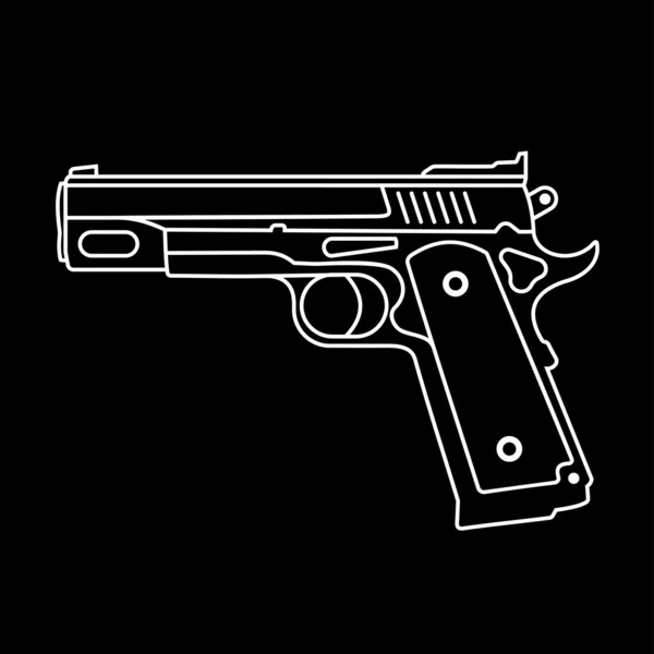 Pistolet - ikona wektor — Wektor stockowy