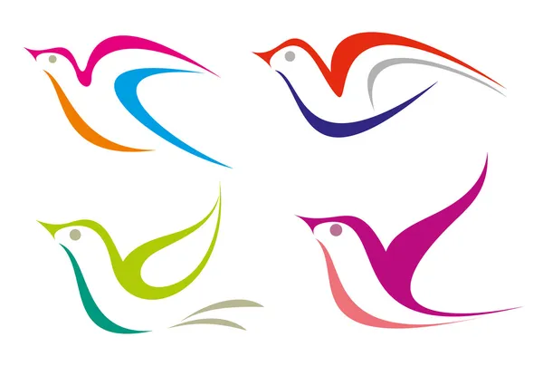 Logo oiseau — Image vectorielle