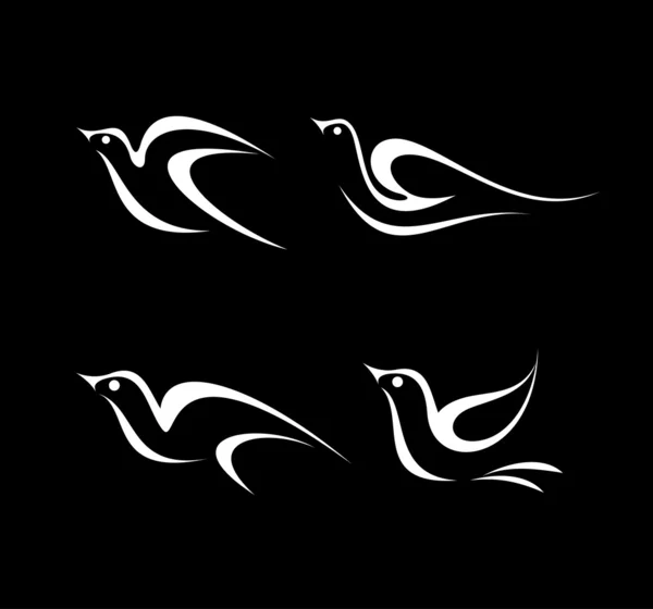 Vogelsymbole — Stockvektor
