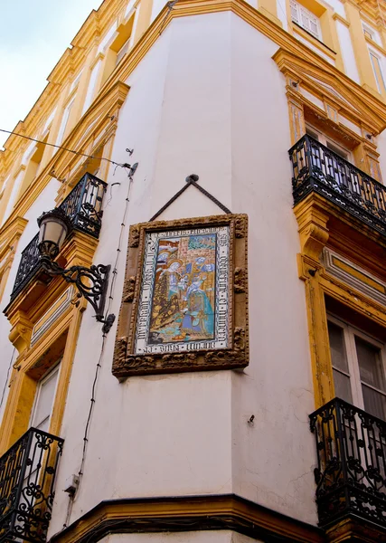 Sevilla Cityscape, Andalucía, España. Cerámica tradicional de hou —  Fotos de Stock