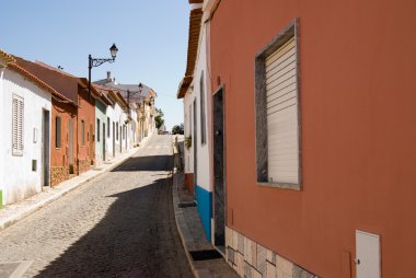 silves, portuga antik şehirdeki eski sokak