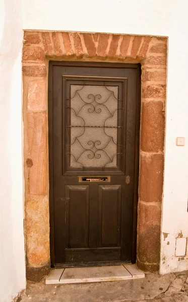 Tür eines traditionellen Hauses -portugal — Stockfoto