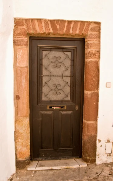 Porta de uma casa tradicional - Portugal — Fotografia de Stock