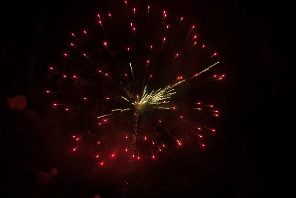 Bellissimi fuochi d'artificio — Foto Stock