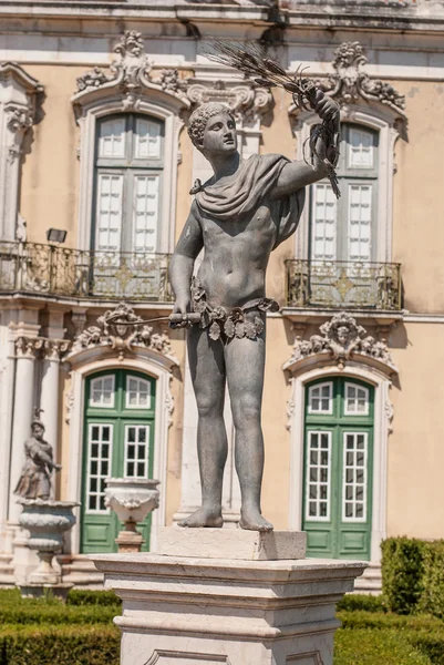 Antique statue in park of Queluz — Stock Photo, Image