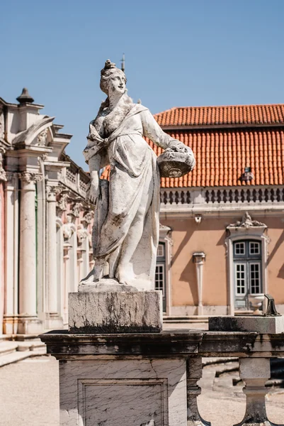 Antique statue in park of Queluz — Stock Photo, Image