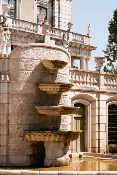 Antique statue in park of Queluz — Stock Photo, Image