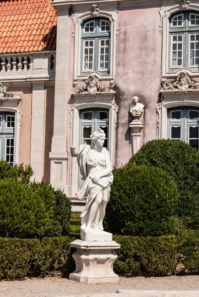 Antique statue in park of Queluz — Stock Photo, Image