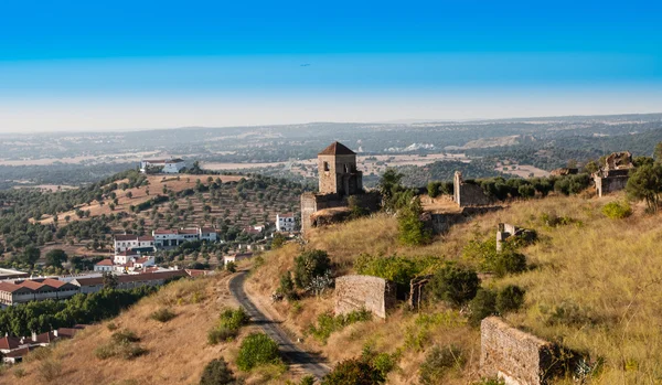 The ruins of old portuguese city Montemor — Stock Photo, Image