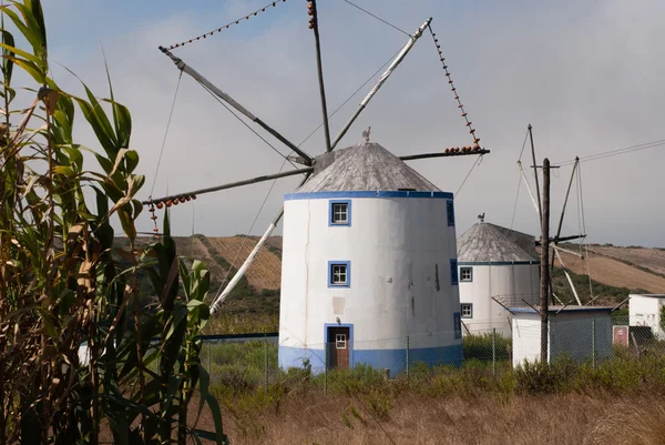 Eine typisch portugiesische Windmühle — Stockfoto